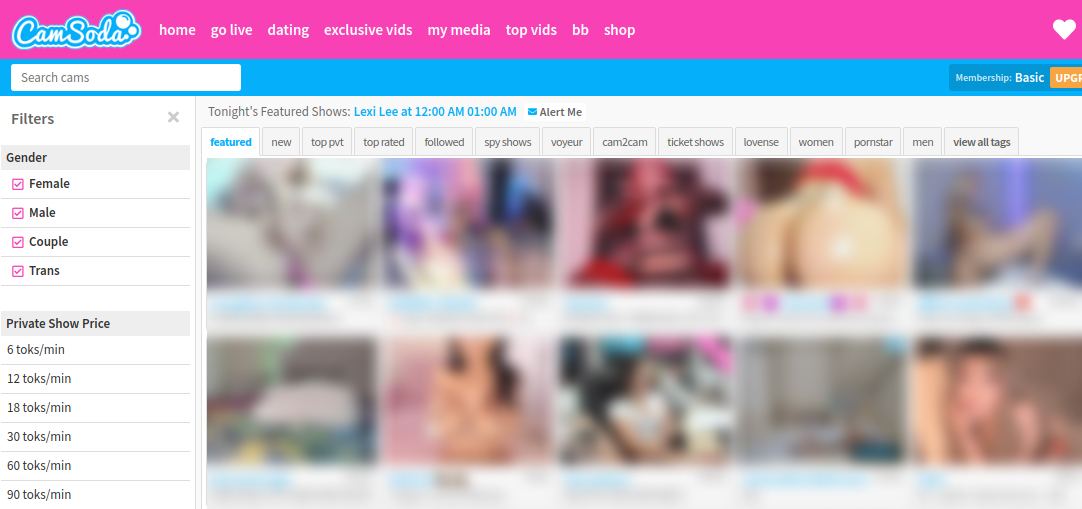 CamSoda con chicas cam