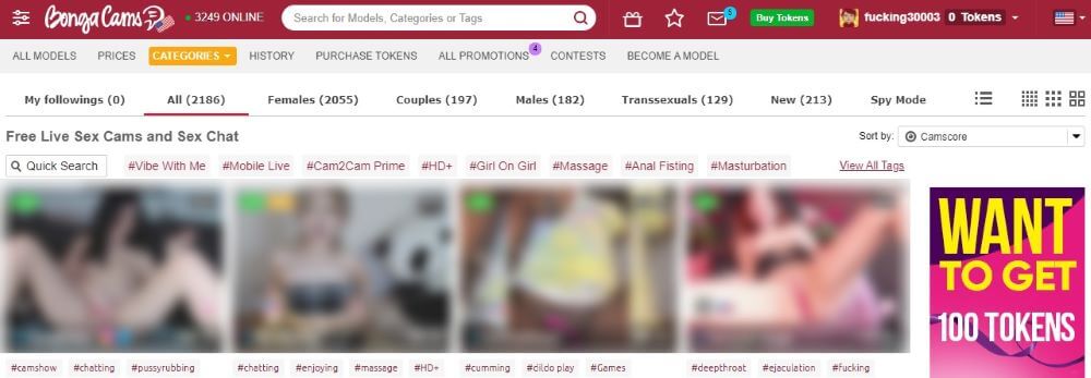 BongaCams con chicas cam