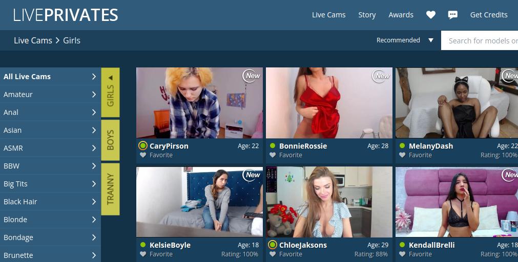 LivePrivates con chicas cam