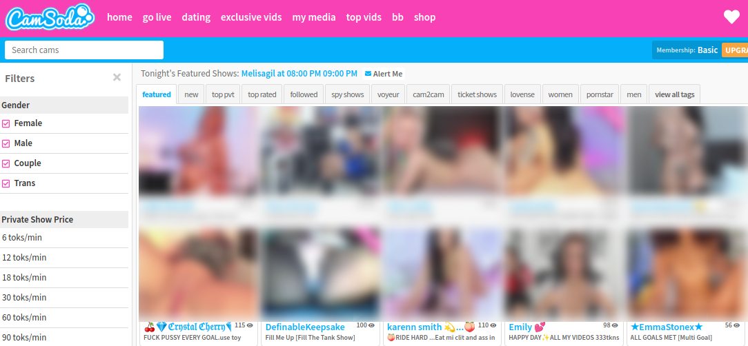 CamSoda con chicas cam