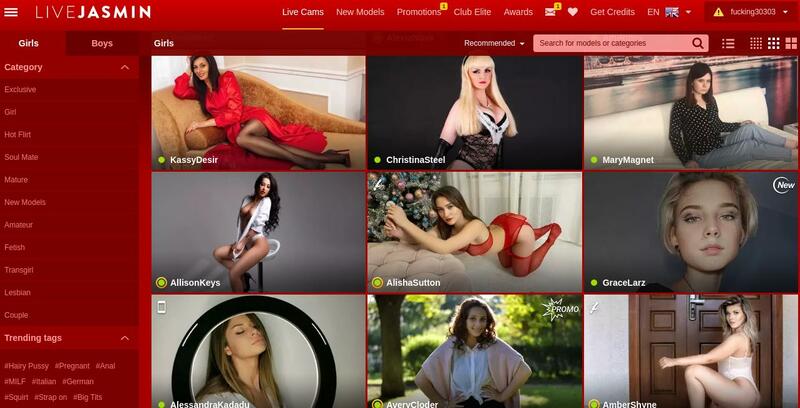 LiveJasmin con sitio de cámara