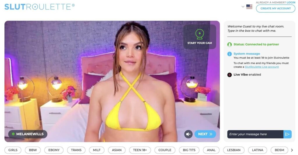 Modelo de cámara de zorra Slut Roulette Model Main Page